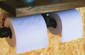 double toilet paper holder