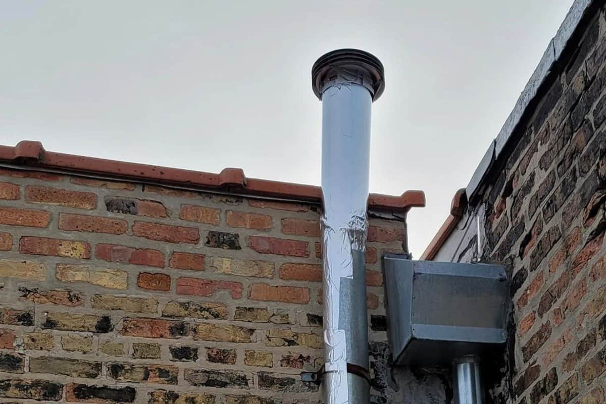 vent pipe on the roof